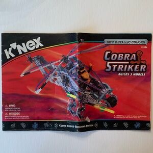 K’NEX Cobra Strike instruction manual & 600+ pieces